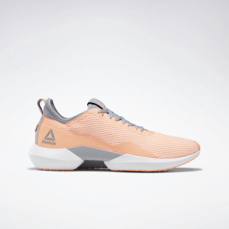 Adidasi Alergare Reebok Interrupted Sole Dama Gri/Albi/Portocalii Romania AE9697MT